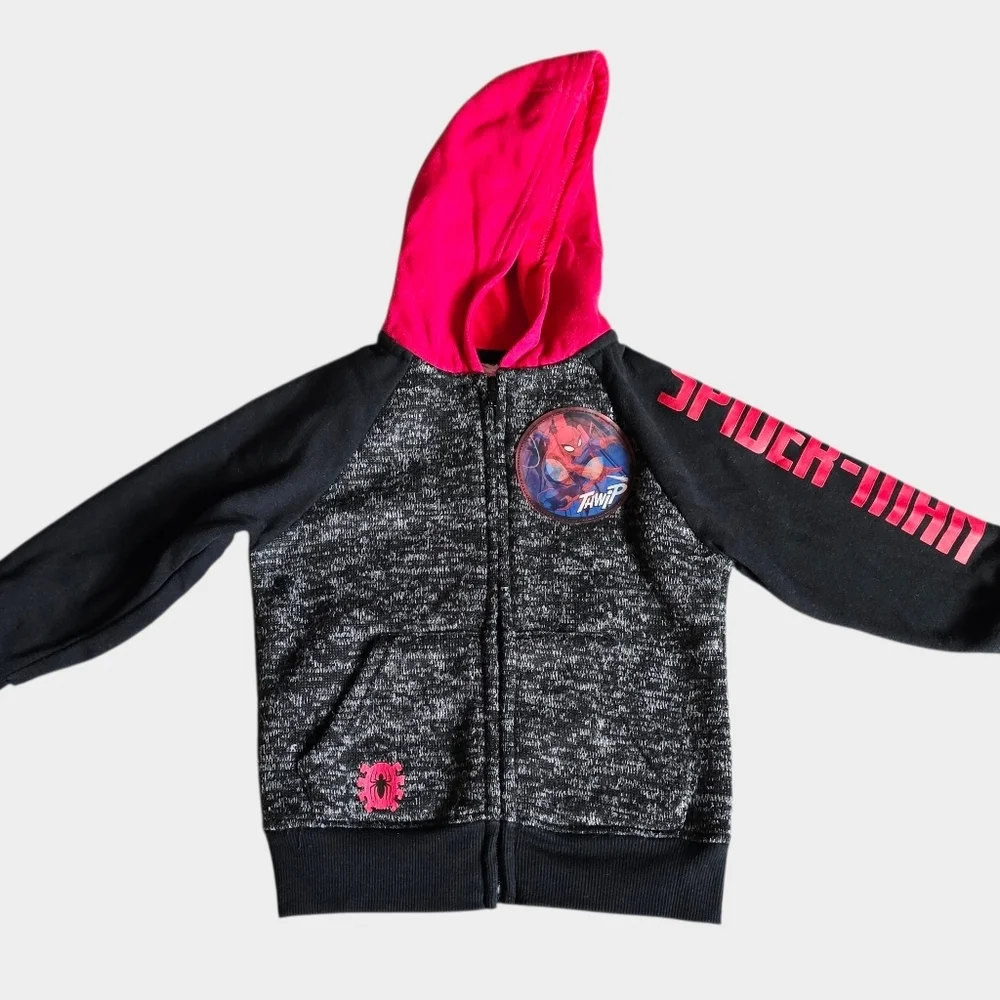 Spider-Man Kids Hoodie - Black and Red